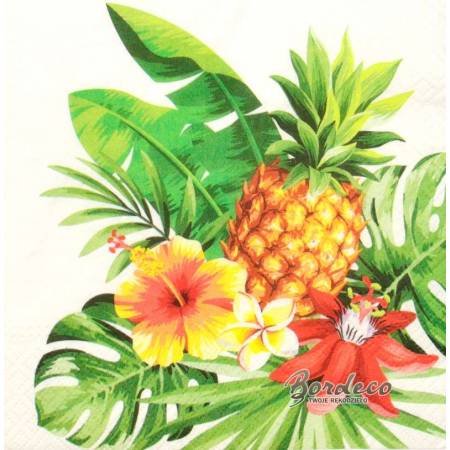 Serwetka decoupage firmy PAW ananas 33x33cm